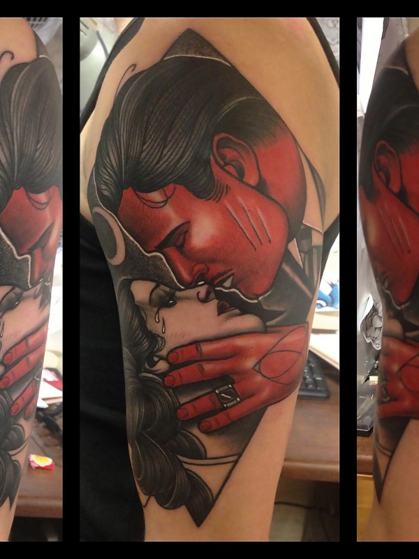 Tatuaż na ramieniu by Bartosz 