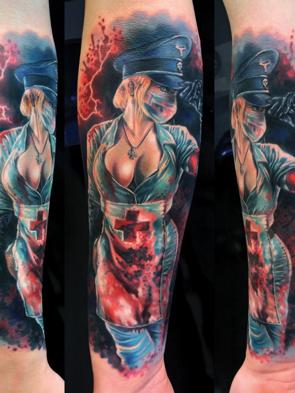 Takie tatuaże od Krzysztofa Baksa w Caffeine Tattoo
